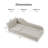 Oversized Chaise-Style Pet Sofa For Medium & Large Dogs With Wave Backrest, Single Armrest, Removable Cushion & Breathable Linen Fabric-1280249318