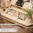 47" Boho Corner Vanity with LED Mirror & Jewelry Organizer & Charging Station