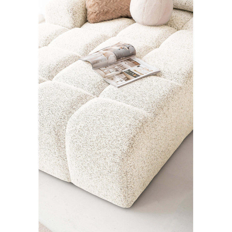 Corner Sofa Bed U-Shape, Left -sided, Beige