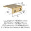 Poignée bord d'armoire bronze champagne Streamline II 1-3 / 4 pouces (44mm)-116839545