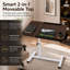 Adjustable Height Iron Computer Desk-1095355130