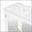 Élégante armoire de rangement blanche à 3 portes pour le salon et la salle à manger, grande capacité avec tablettes réglables et design moderne