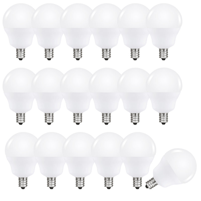 1,5 W (équivalent à 15 W), ampoule à DEL C7 à intensité variable, culot candélabre blanc chaud (3000 K) E12