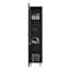 Armoire de rangement en noyer teint avec tablette fixe