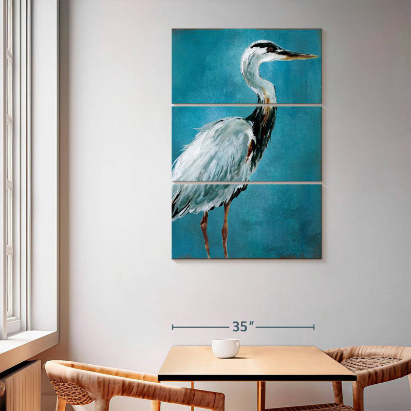Brampt Great Blue Heron I, 65" H x 42" W