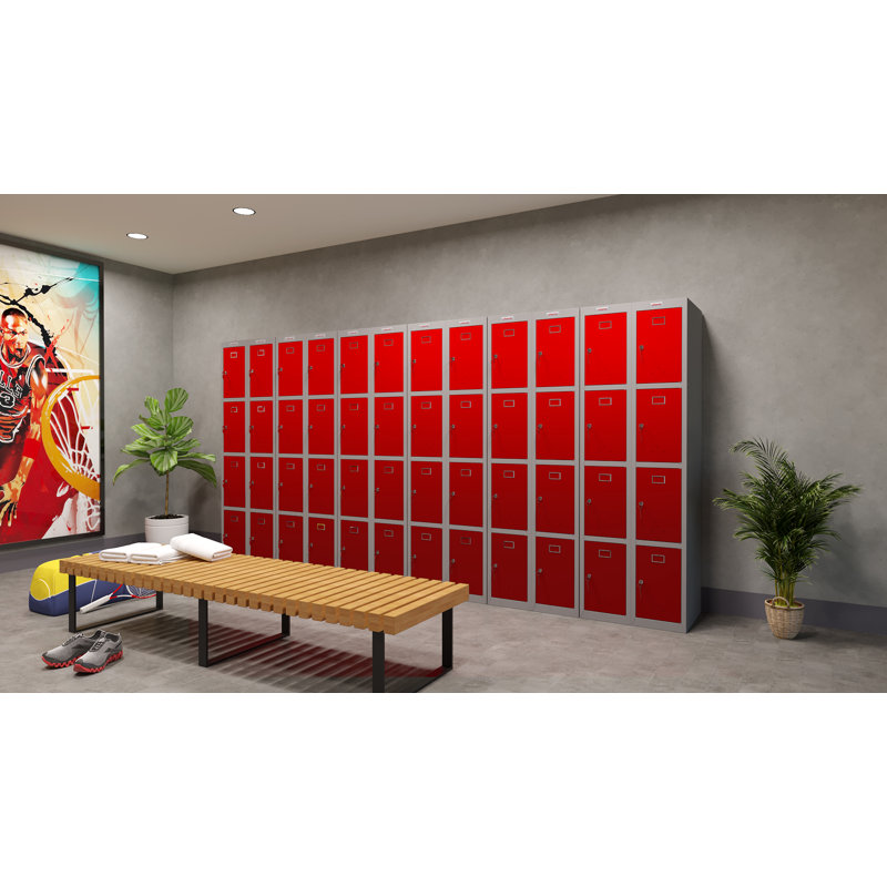 Metal 4 - Tier 30cm with Key, Red