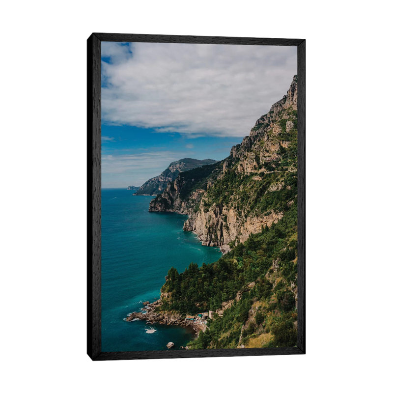 Amalfi Coast by Bethany Young - Print on Canvas, Black Framed, 101.6cm H x 66.04cm W x 3.81cm D