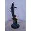 Nifao Dolphin, Turtle, Anchor & Fish Bronze Statue – Intricate Marine Wildlife Figurine on Marble Base for Home, Office, Garden, or Nautical Decor – Symbol of Sea Lore, Strength 6" L x 10" W x 19" H.