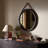 Solid Wood Round Wall Mirror-1532150622