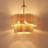 6-Light Scalloped Rattan Drum Chandelier-555301173