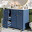 Meuble-lavabo moderne 36 po avec poignées corrosives, tiroirs de rangement intelligents et tablettes réglables Instructions d'assemblage faciles, tablette, tiroir standard