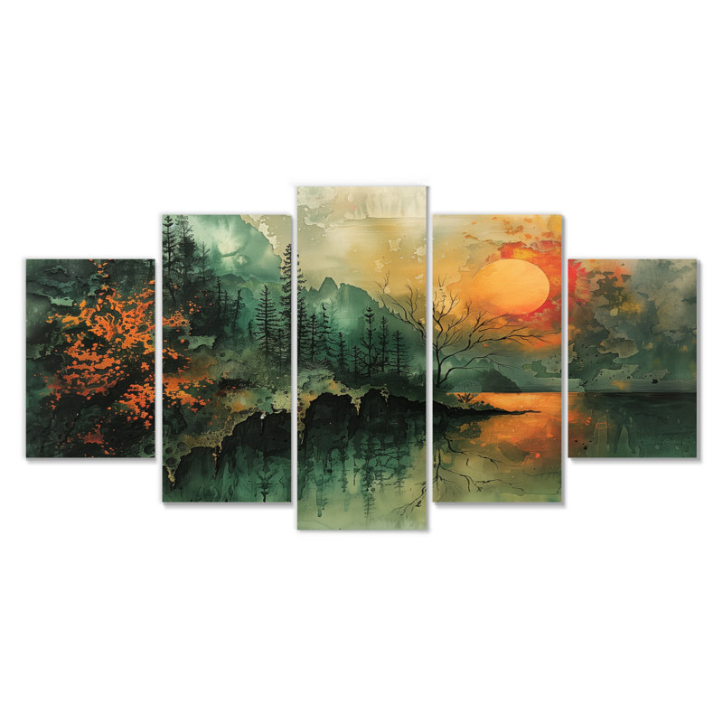 Charron - Abstract Landscape Canvas Art Set