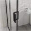 Porte de douche en aluminium avec ouverture coulissante