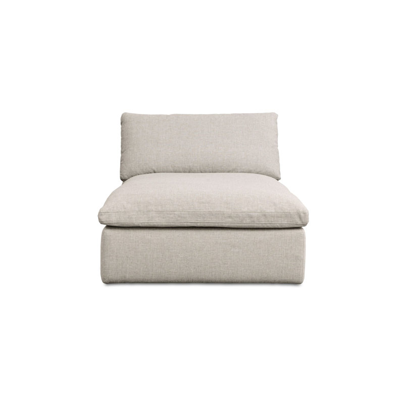Miles Outdoor Chaise Lounge, Light Gray