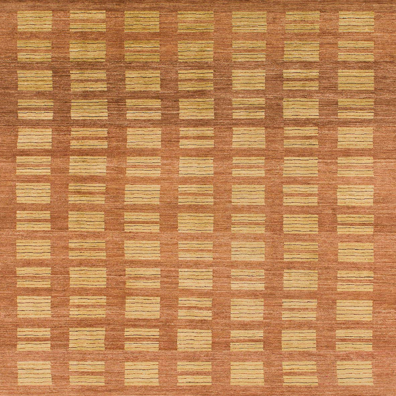 Tapis abstrait moderne 1432, Carré 5 pi