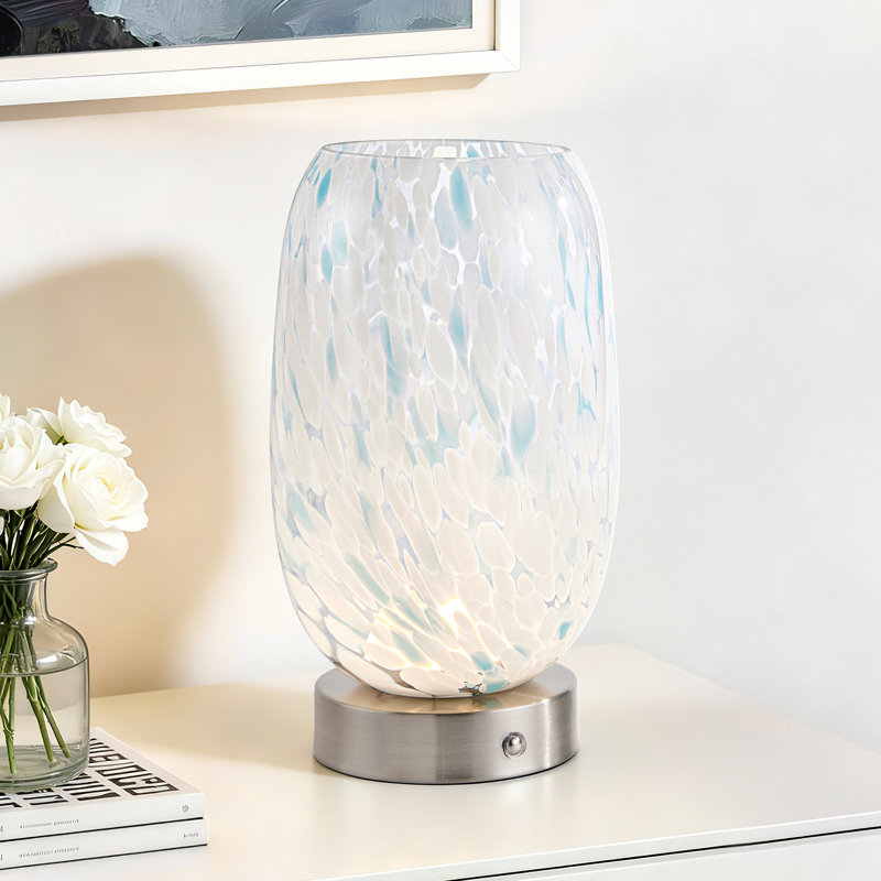 9" Modern Cordless Led Table Lamp Touch Control 3-Level Dimming Type-C Rechargeable for Bedroom Living Room Study Patio