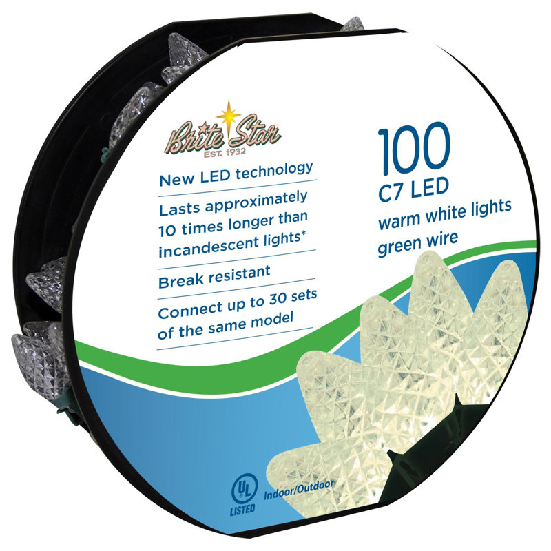 100 Lt Faceted C7 LED Light