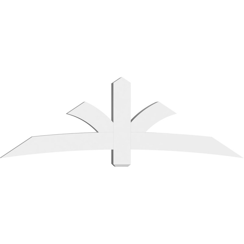 Support pour pignon Davenport, H 28 po x l 84 po (pas: 8/12), P 6 po x F 6 po, PVC
