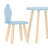 3 Piece Kids Wooden Table And Chairs Set With Cloud Shaped Backrests And Tabletop-1769396907