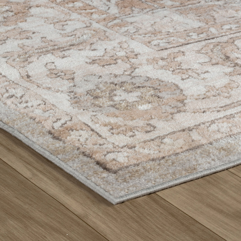 Tapis rectangulaire Kennily avec envers antidérapant, Rectangle 3 pi 11 po x 5 pi 7 po