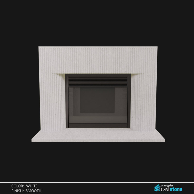 Valencia Fireplace Surround, White Smooth