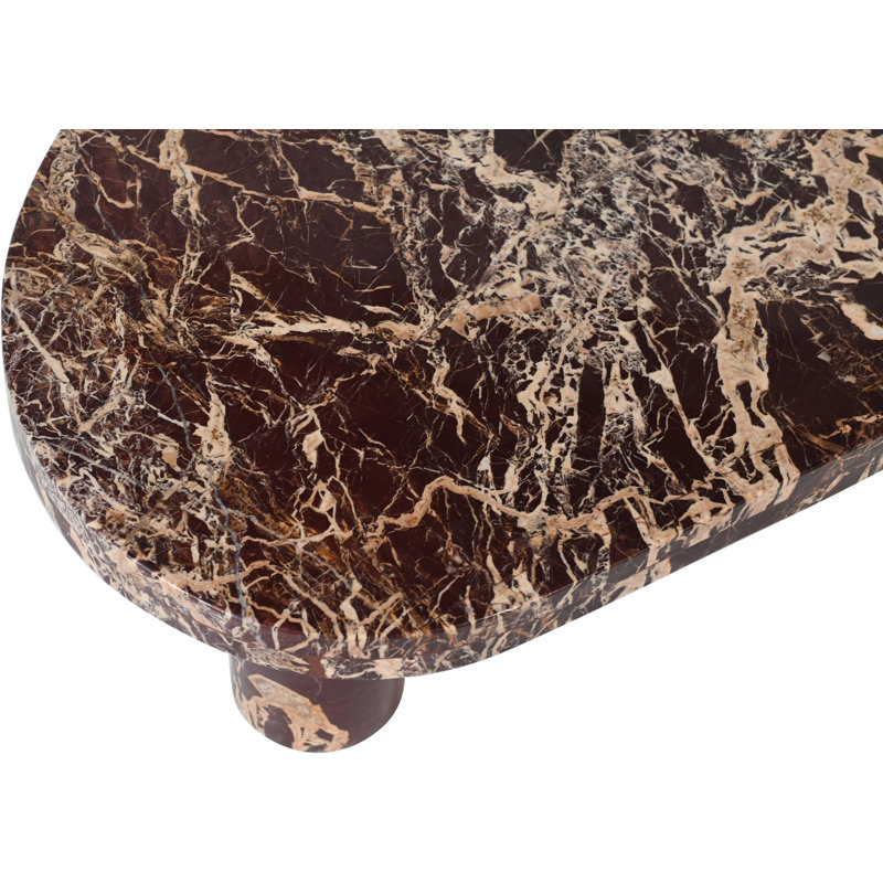Messina Coffee Table, Cherry Marble
