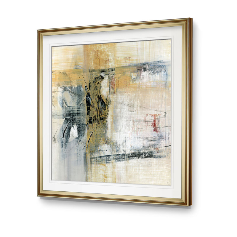 'Reflections II' Oil Painting Print, 23" H x 23" W x 1.5" D, Gold Framed
