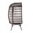 Tapasi Commercial Indoor/Outdoor Oversized Wicker Egg Swivel Lounge Chair with 4 Cushions-1574810095
