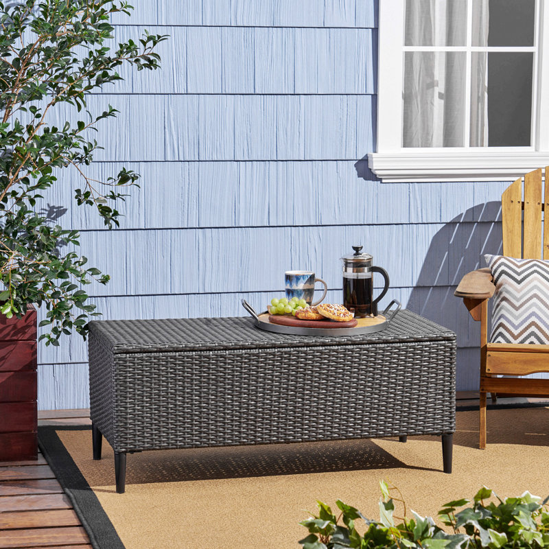 Banc de rangement Jeanbart, Gris