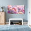 Plantes et fleurs roses pastel à motif floral-1347597094