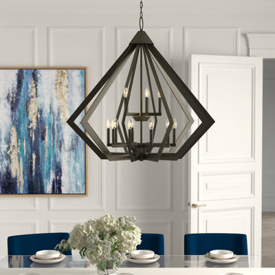 Lustre géométrique en métal 15 lumières Buckeys