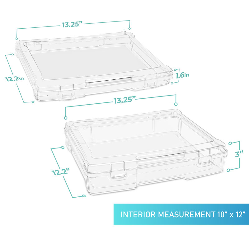 Sorbus Clear Stackable Project Case 9 Pack, Variety Pack