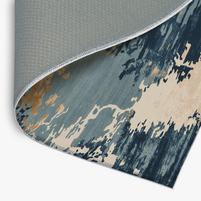 Watercolor Gray Indoor and Outdoor Area Rug, Rectangle 2' x 3'