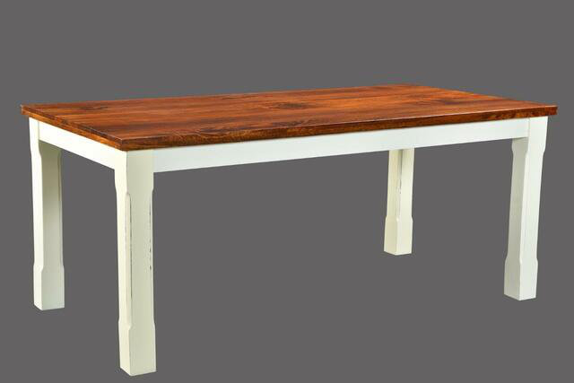 Lesley Acacia Solid Wood Dining Table, 30" H x 36" W x 60" D