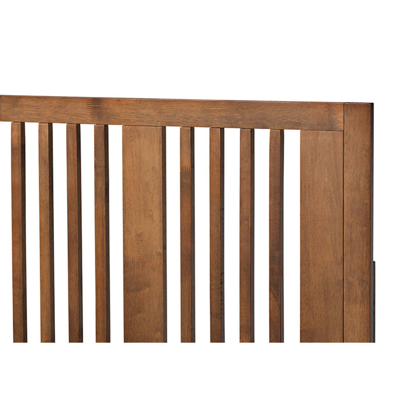 Lit plateforme simple en bois de noyer cendré Crawley Yorkshire, Simple