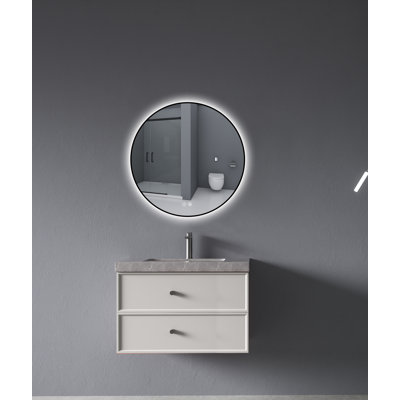 Miroir de salle de bain avec miroir à DEL 28 po Linkaa