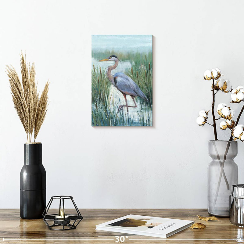 Brampt Marsh Heron II, 12" H x 8" W