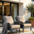 All-Weather Wicker Patio Chair with Cushions