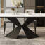 Table de salle à manger avec structure en acier au carbone-1860191429