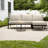 Comfortable Modern Patio Sofa Set, Weather-resistant Iron Frame With Thick Cushions For Balcony And Garden