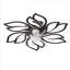 Ventilateur de plafond à télécommande en noir, 25,5 po, avec flux d'air saisonnier, éclairage DEL, fixation à profil bas