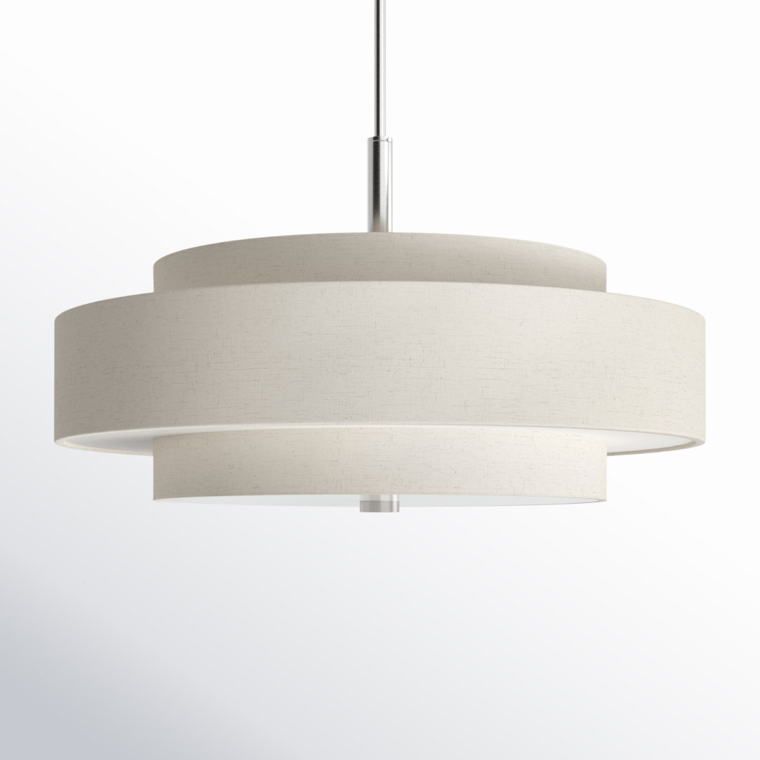 Flaire 5 - Light Dimmable Drum Chandelier Joss & Main Shade