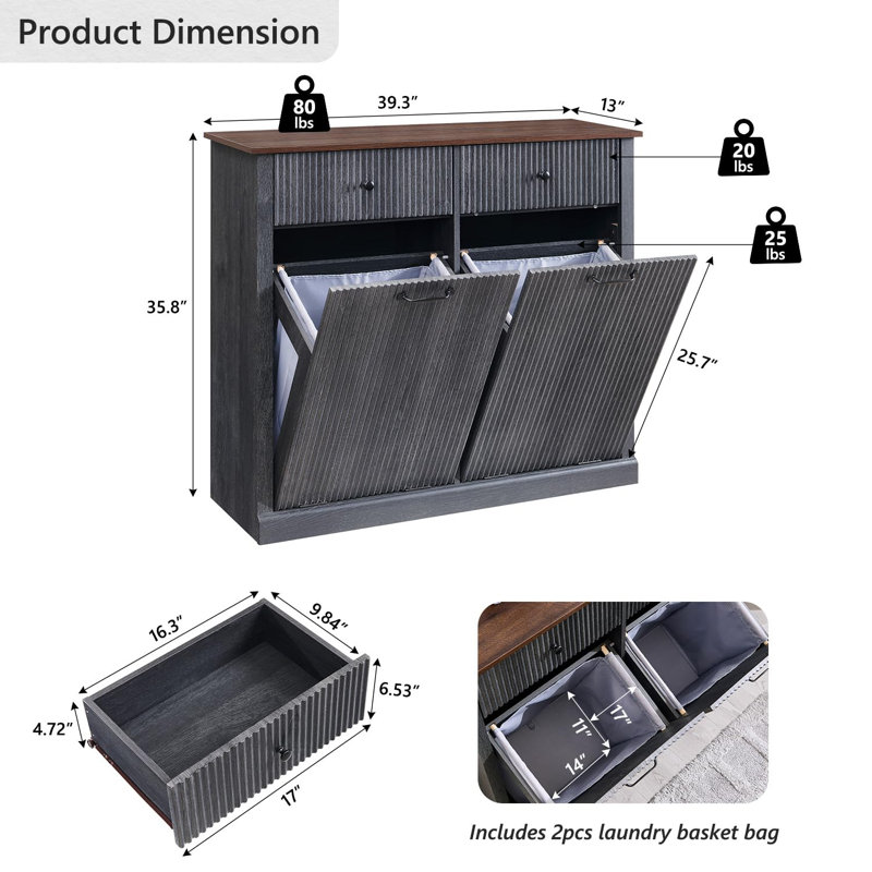 Laundry Basket Cabinet