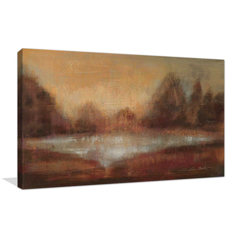 Pluie II - Peinture, L 40 po x H 24 po, Toile tendue