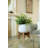 15 " H Faux Foliage Plant in Porcelain and Ceramic Pot