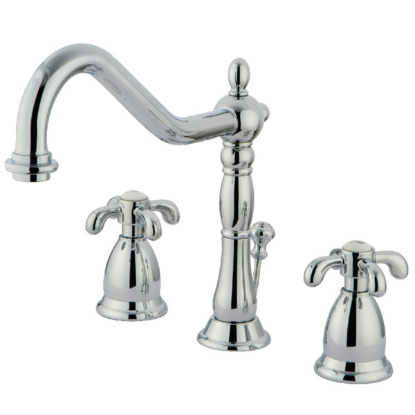 Robinet De Salle De Bain à 2 Poignées Avec Drain