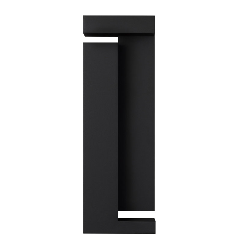 Applique murale à DEL de 18 pouces avec 3 couleurs sélectionnables de température de couleur 3000K / 4000K 5000K, haute performance à intensité variable 850 lumens avec 30W, Energy Smart, diffuseur en verre sérigraphié, corps en acier noir,