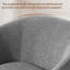 Fauteuil d'appoint pivotant rembourré Caysey Boucle-101895681