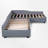 Upholstered L-Shape Double Twin Platform Beds With Trundle-114566692
