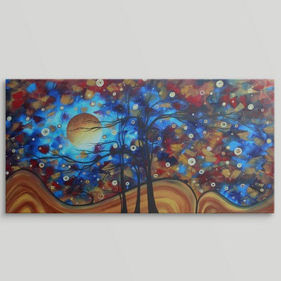 Anjila " Show Me The Way " by Megan Duncanson, 12" H x 24" W x 1.5" D, Canvas